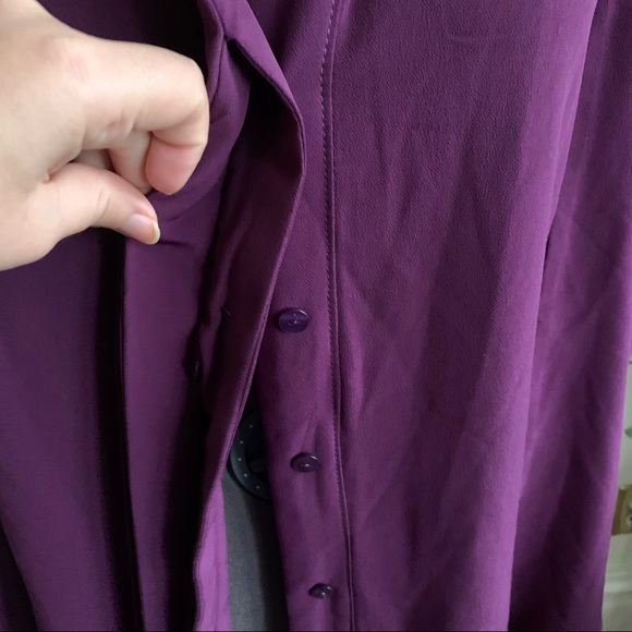 Hand made purple blouse size 2X - Picture 4 of 5